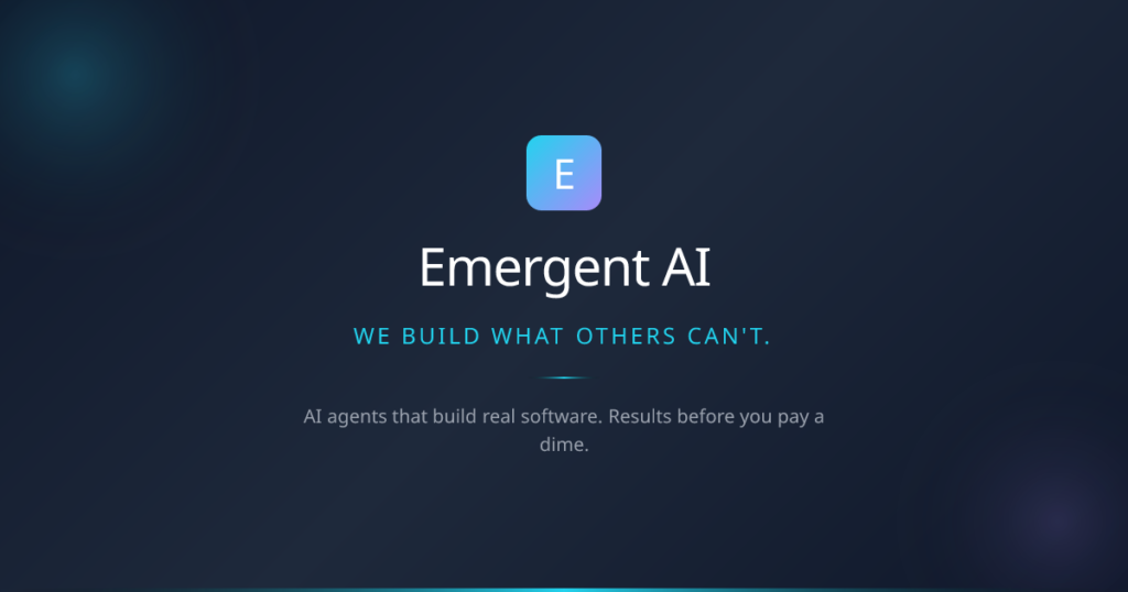 Who Should Use Emergent